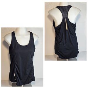 Skechers Performance Sport Womens Sz Small Black Gray Racerback Tank Top